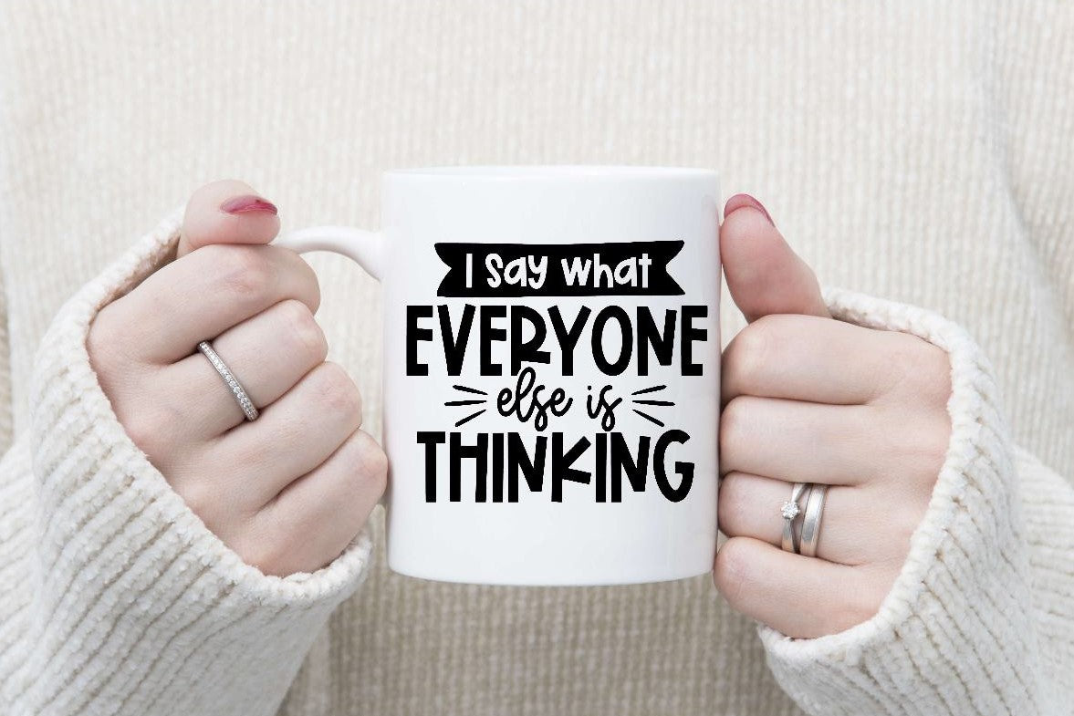 Sarcastic Mugs - Black Writing