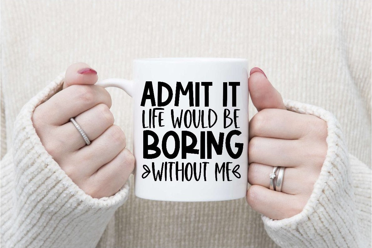 Sarcastic Mugs - Black Writing