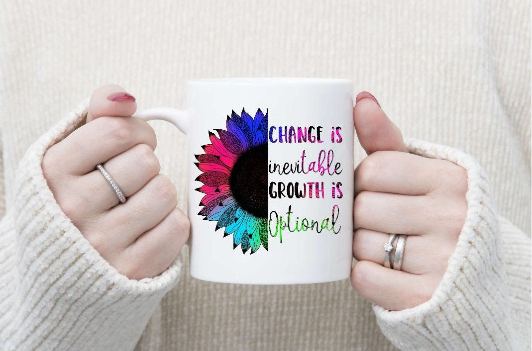 Sunflower Inspirational Quote Mugs