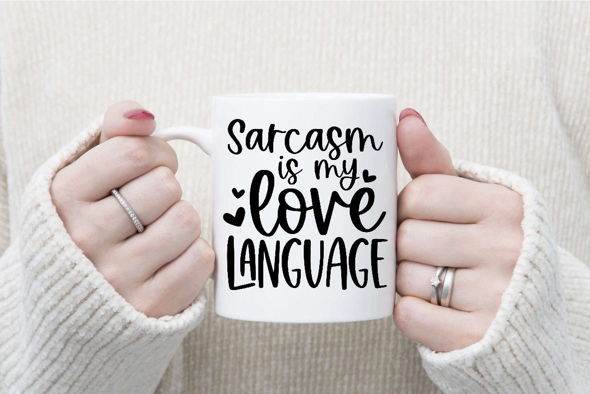 Sarcastic Mugs - Black Writing