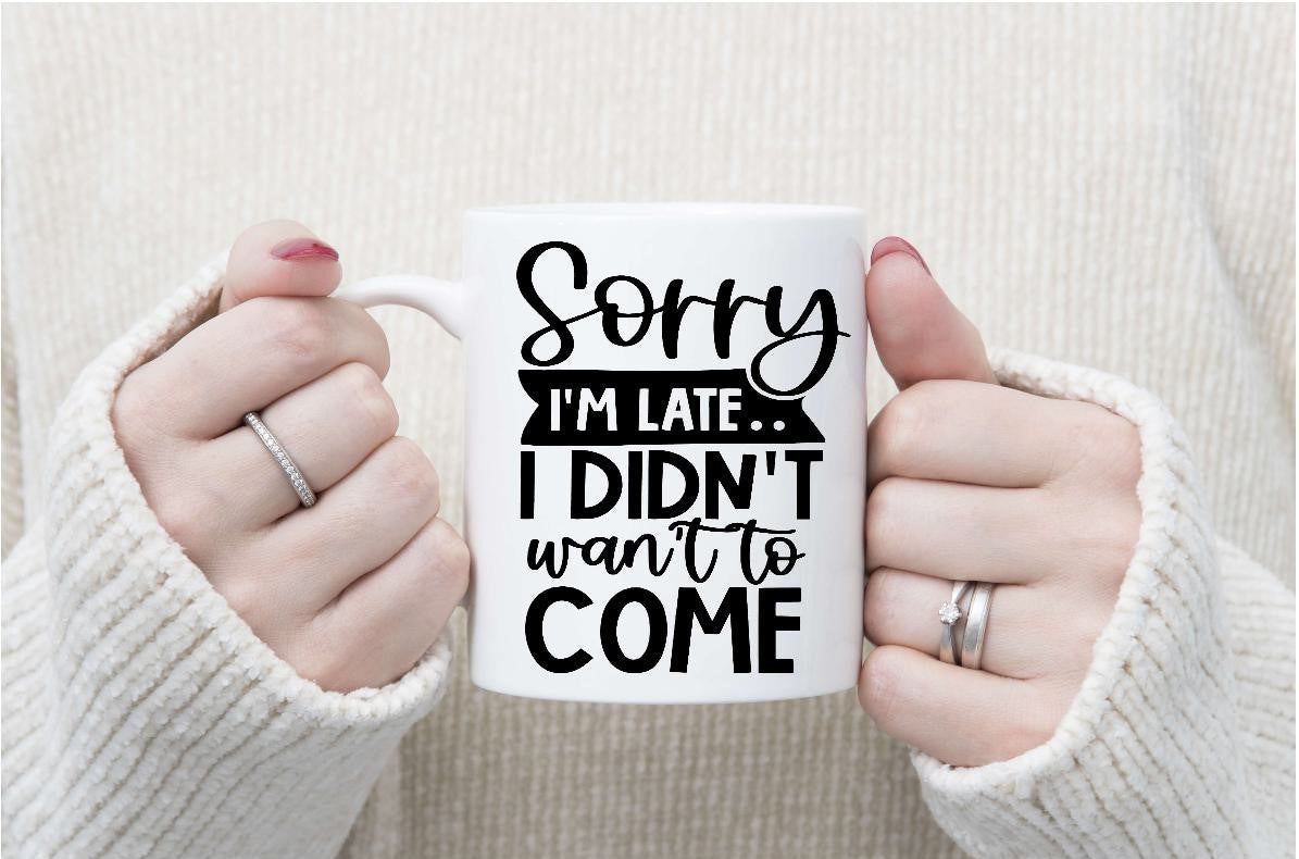 Sarcastic Mugs - Black Writing
