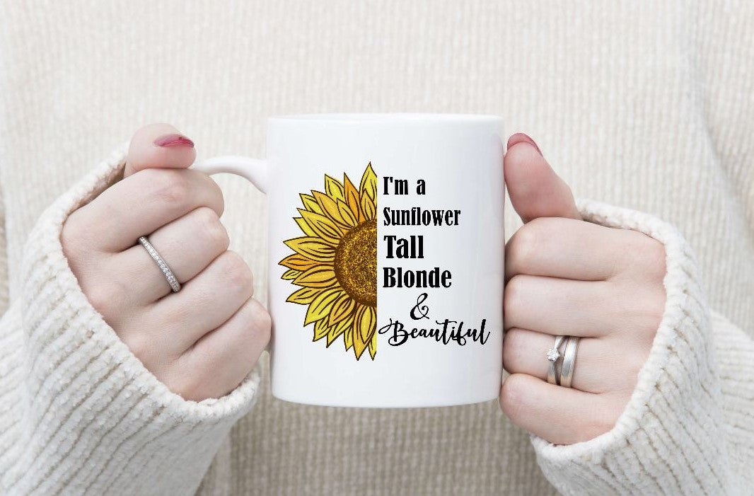Sunflower Inspirational Quote Mugs