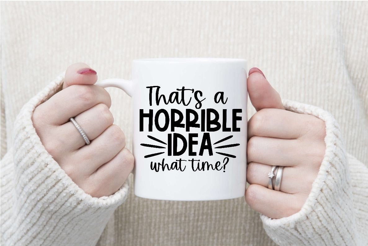 Sarcastic Mugs - Black Writing