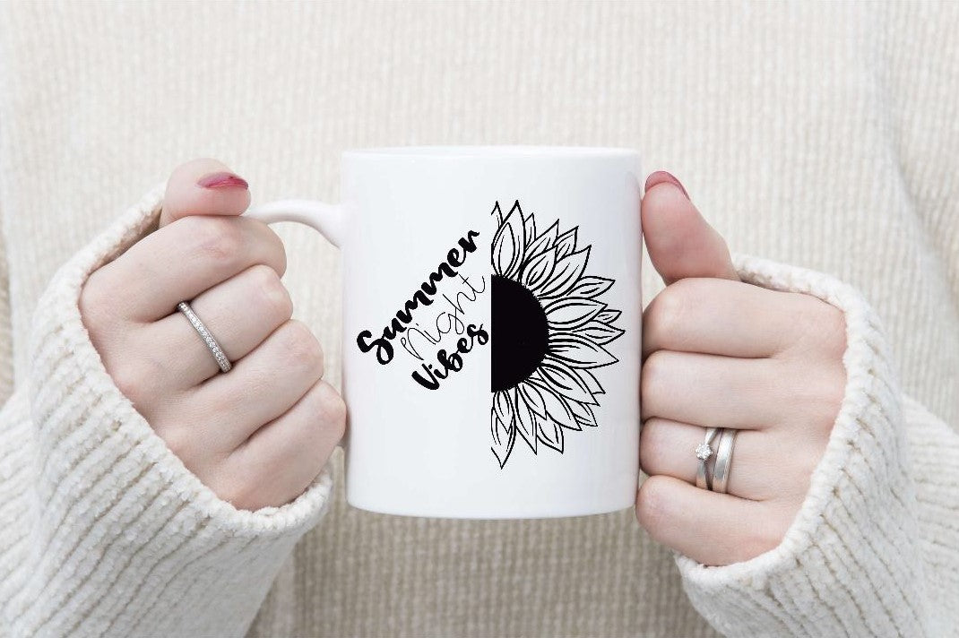 Sunflower Inspirational Quote Mugs