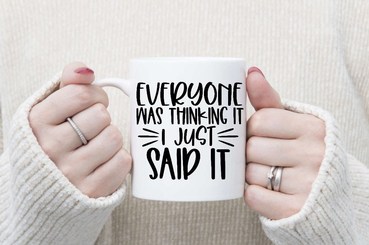 Sarcastic Mugs - Black Writing