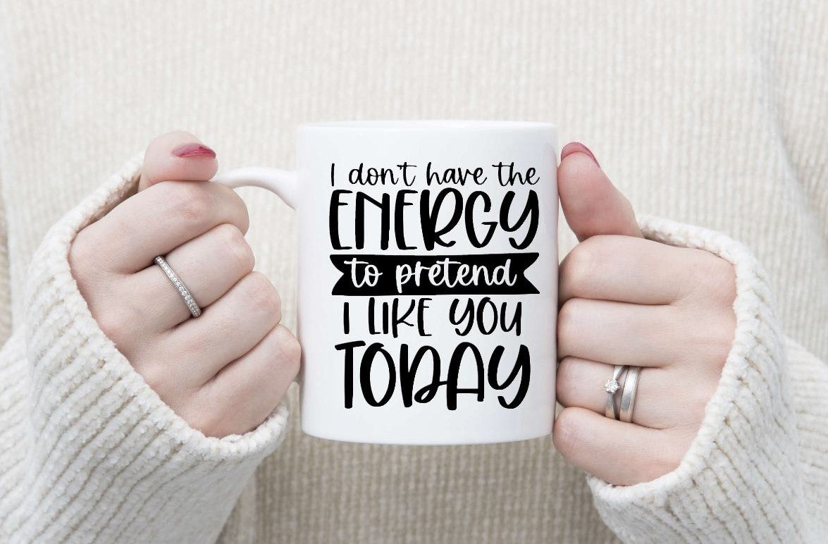 Sarcastic Mugs - Black Writing