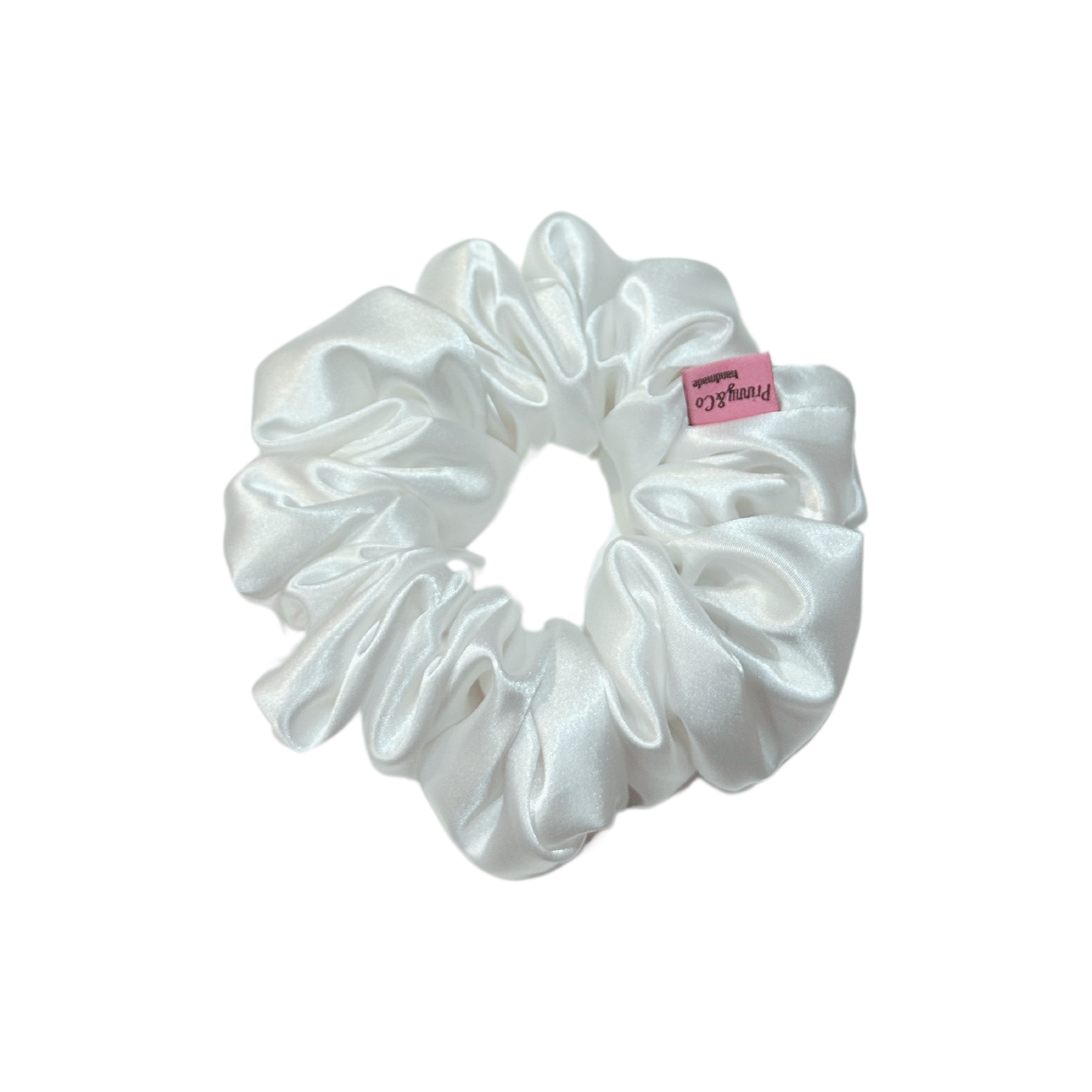 Scrunchies - White Satin