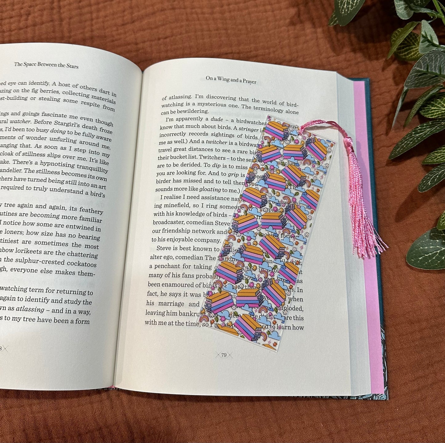 Bookmark - Books & Rainbows