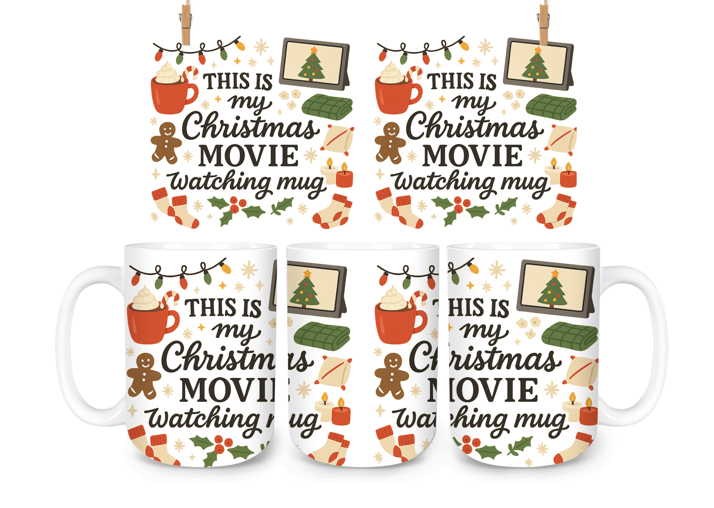Christmas - This Is My Christmas Movie Watching Mug