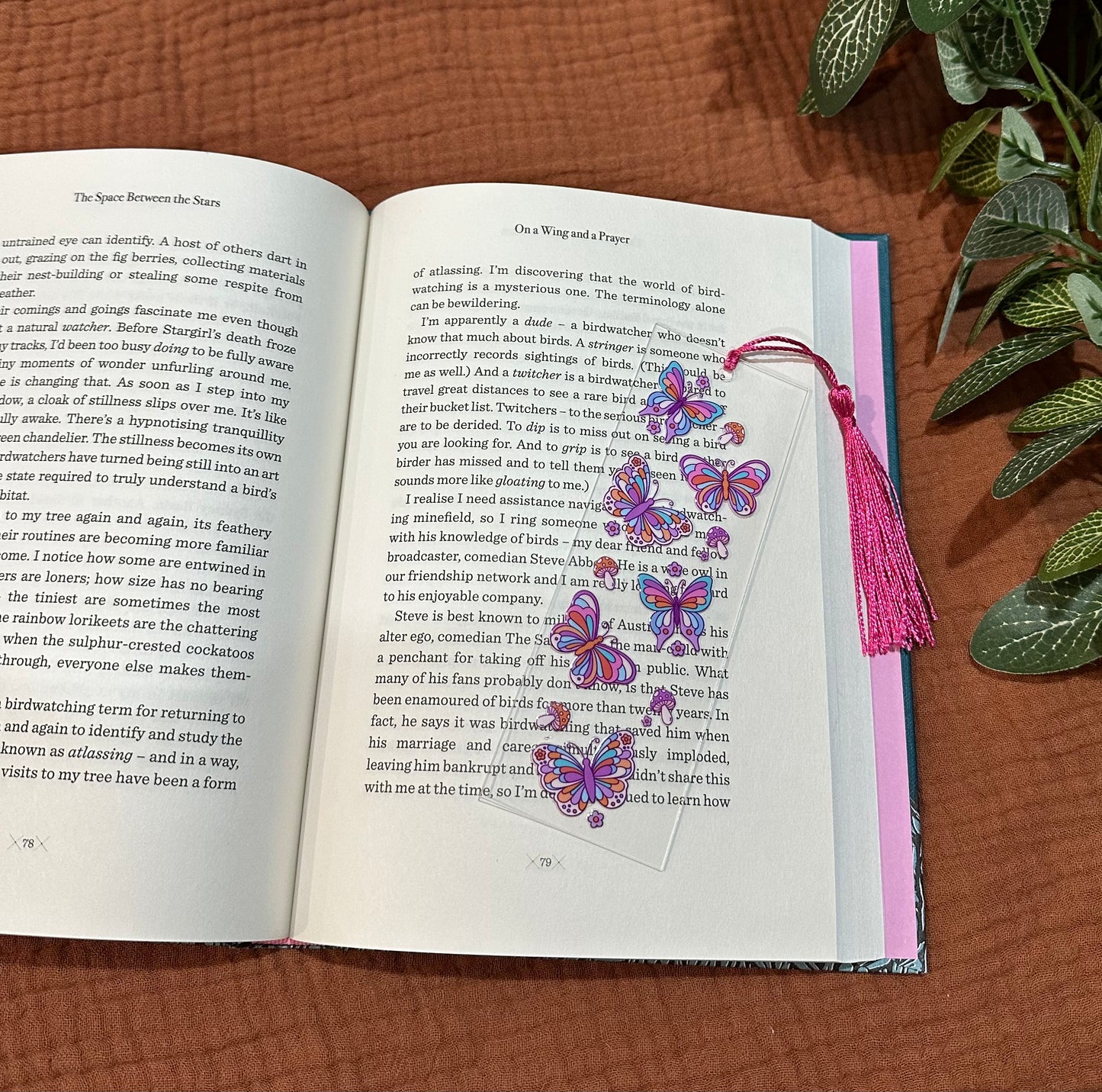 Bookmark - Purple Butterflies