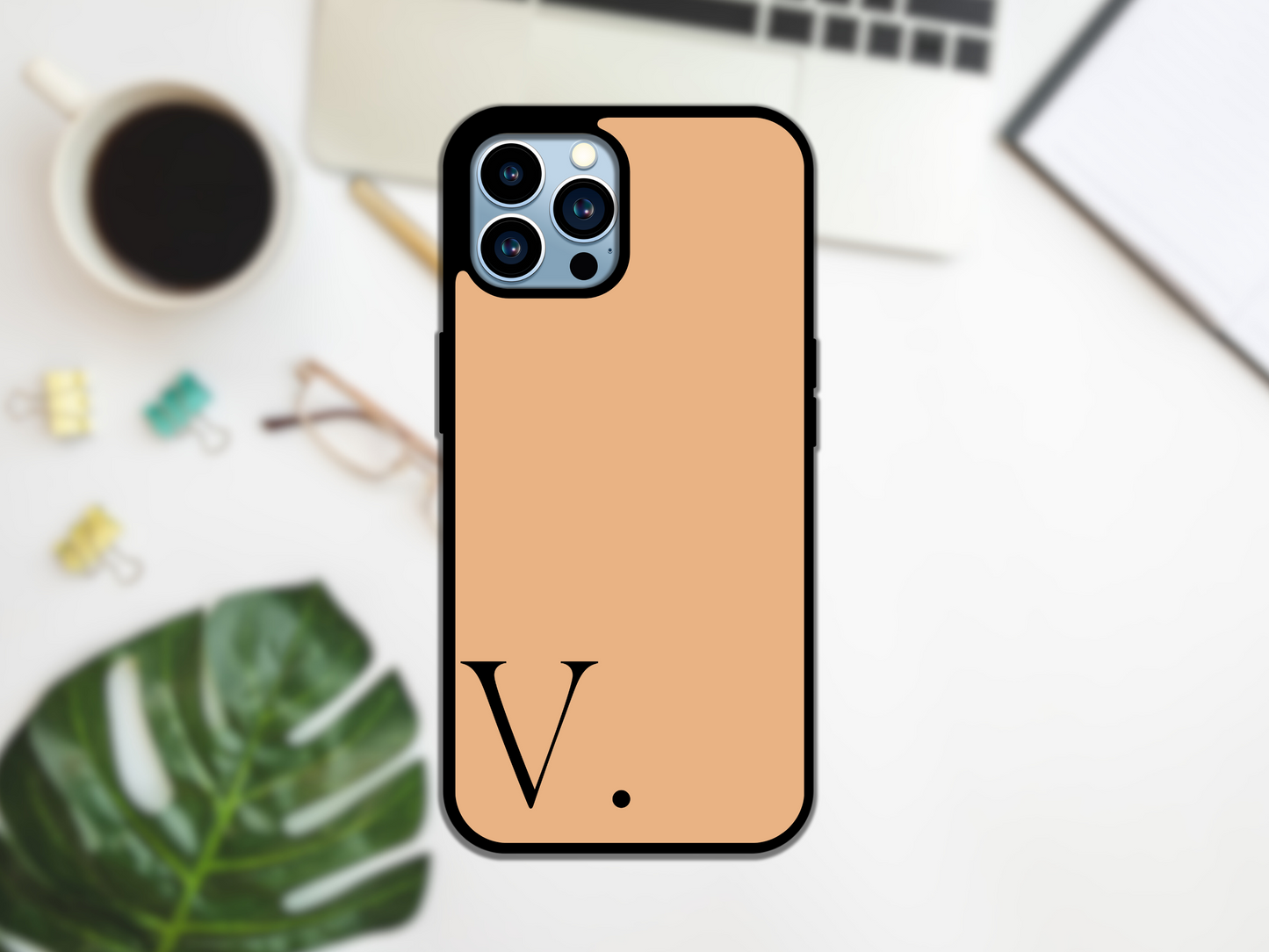 Iphone Case - Orange Initials