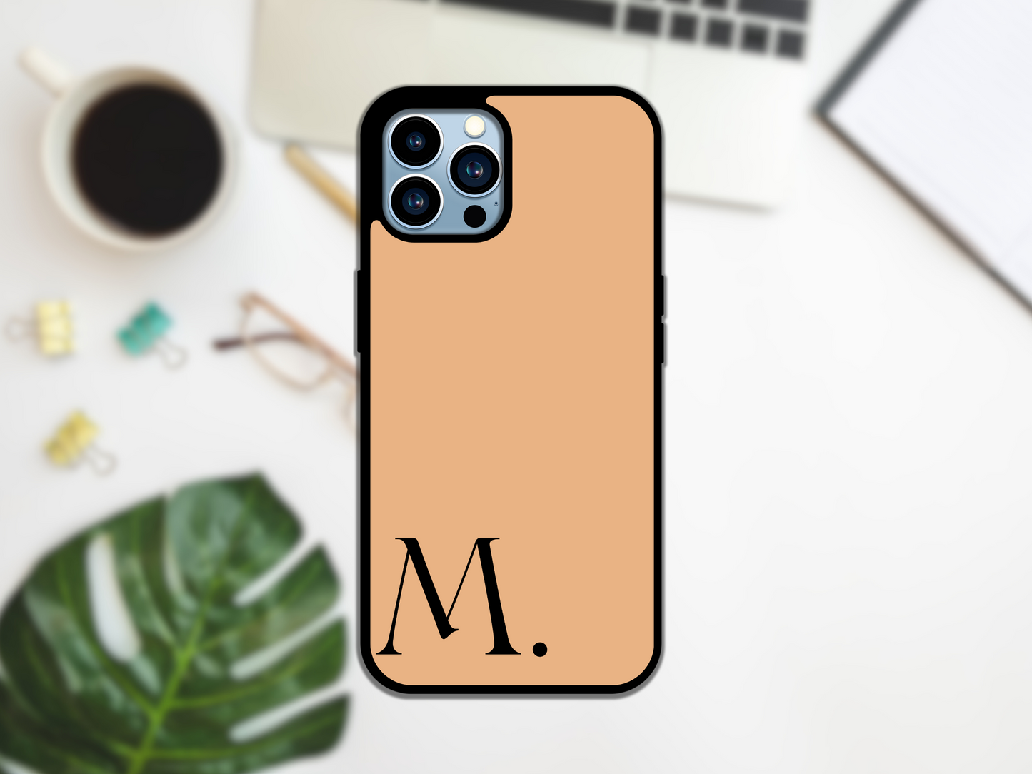 Iphone Case - Orange Initials