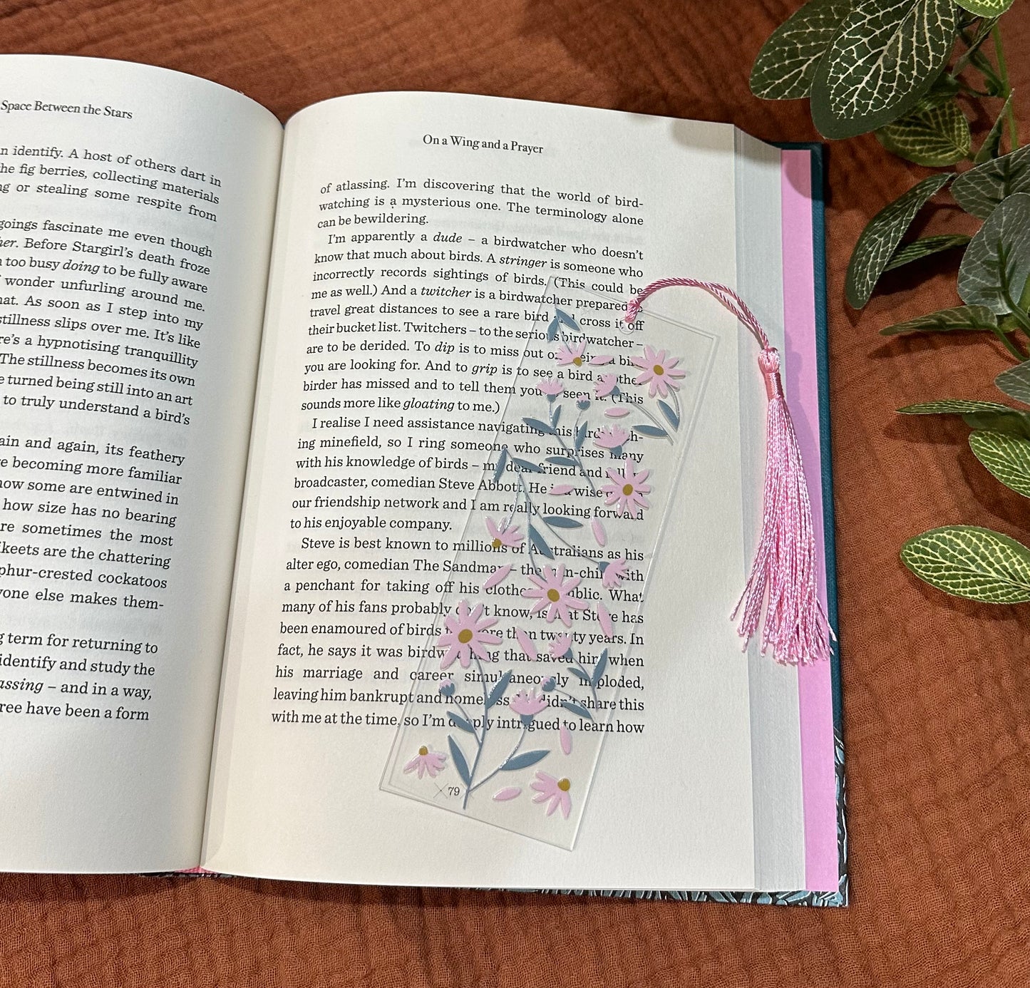 Bookmark - Pink Flowers