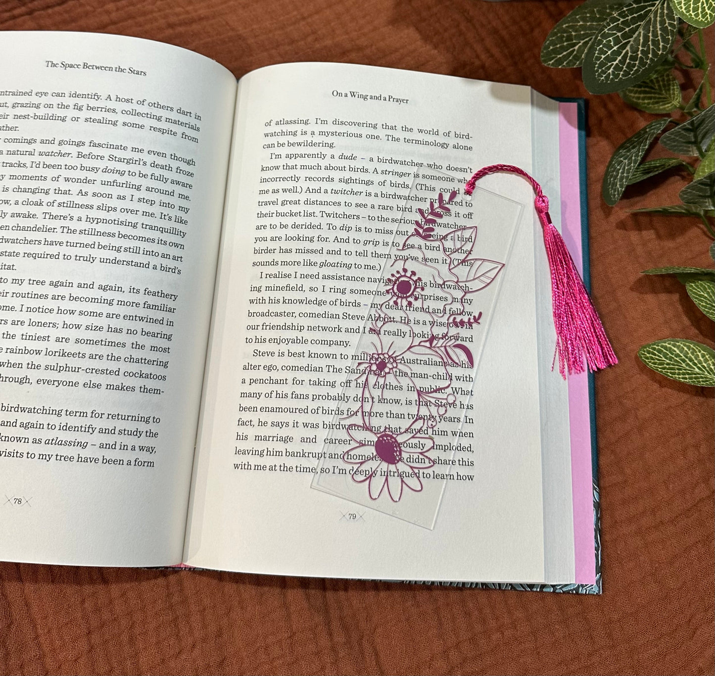 Bookmark - Purple Flowers