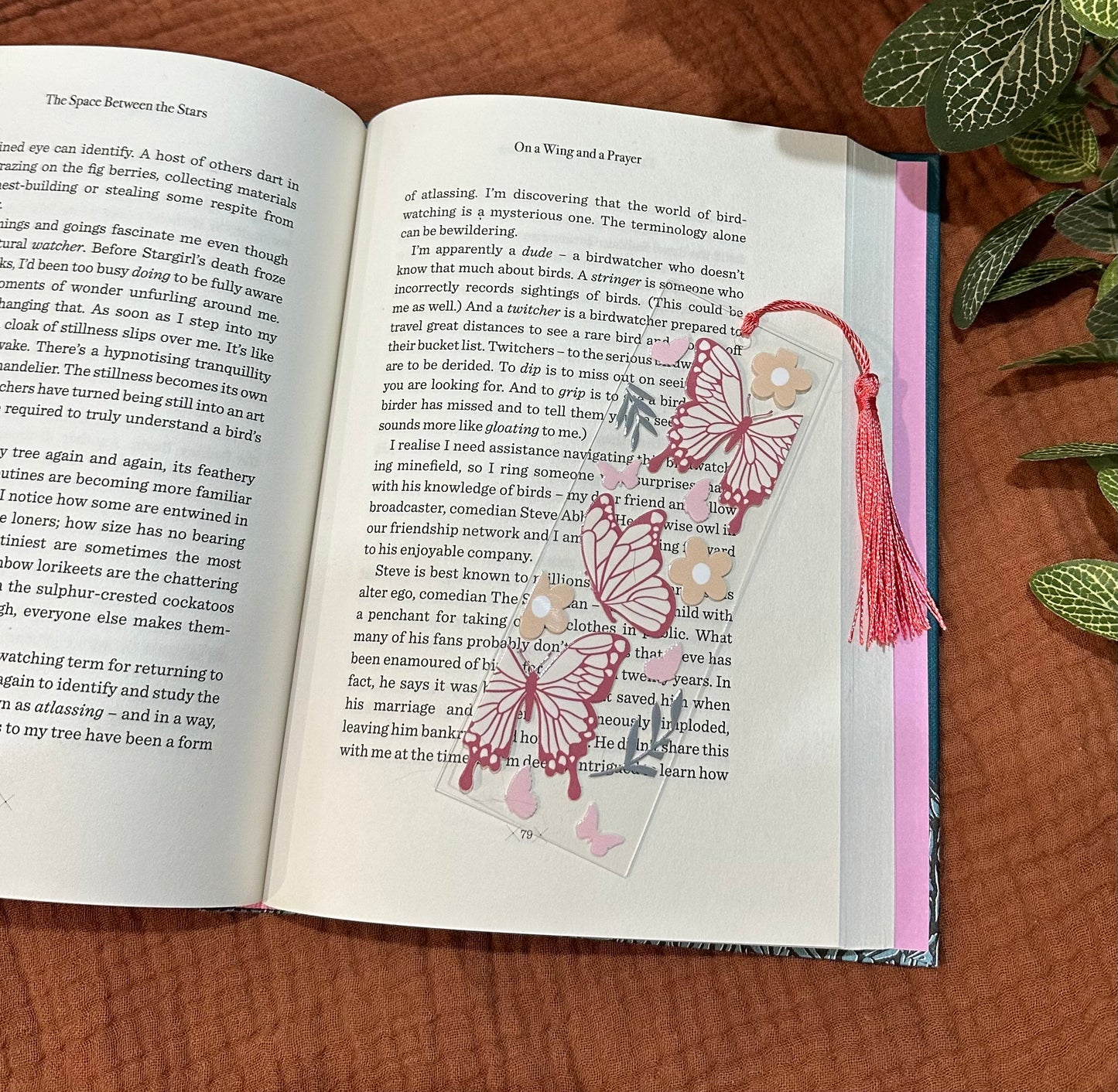 Bookmark - Pink Butterfly