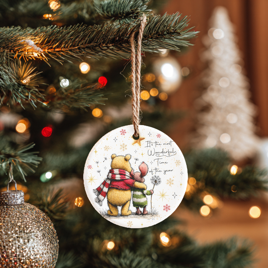 Wonderful Time Ceramic Tree Ornament