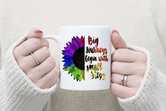 Sunflower Inspirational Quote Mugs