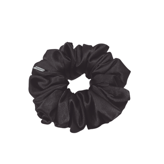Scrunchie - Black Satin