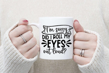 Sarcastic Mugs - Black Writing