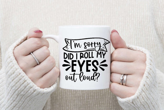 Sarcastic Mugs - Black Writing