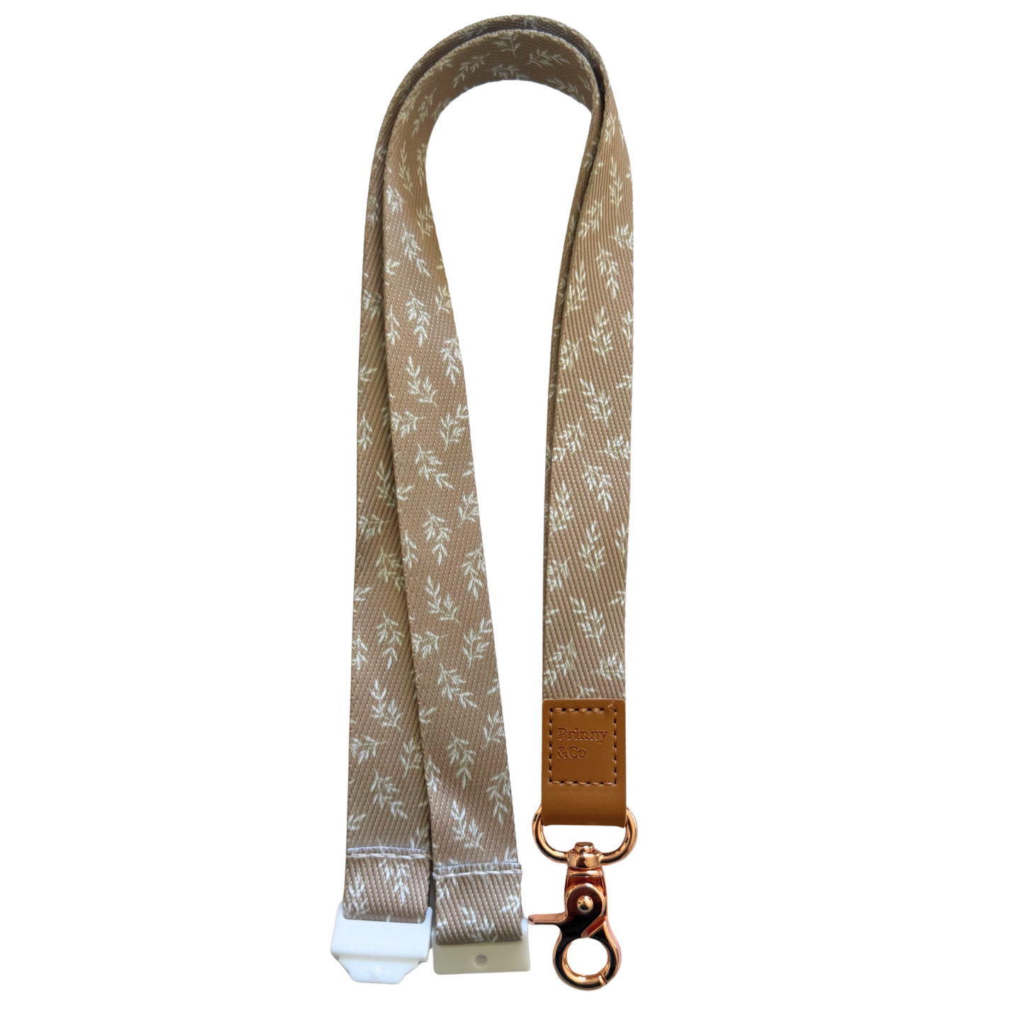 Tan Leaf Lanyard