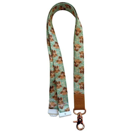 Highland Cow Lanyard