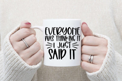 Sarcastic Mugs - Black Writing