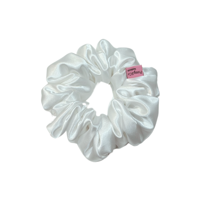 Scrunchies - White Satin