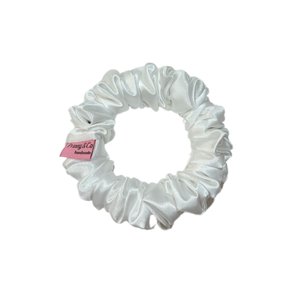 Scrunchies - White Satin