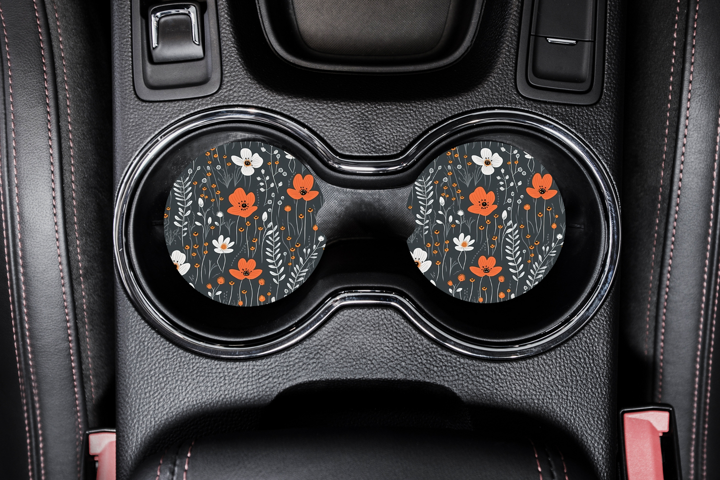 Car Coasters - Floral