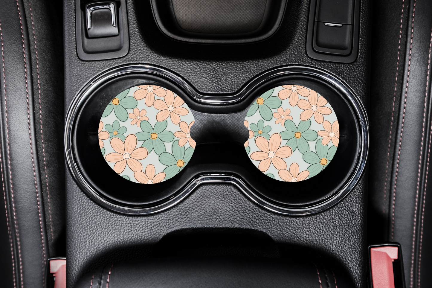 Car Coasters - Flowers