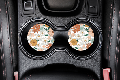Car Coasters - Floral