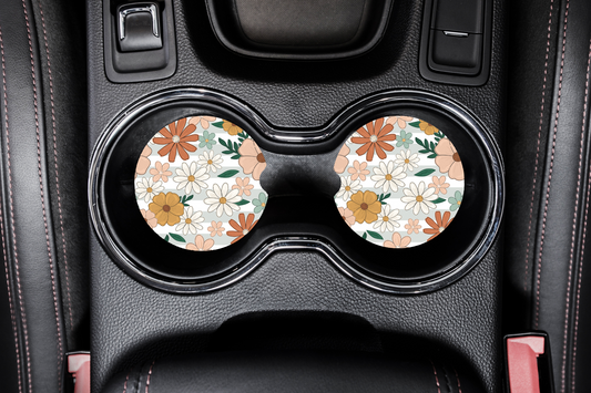 Car Coasters - Floral
