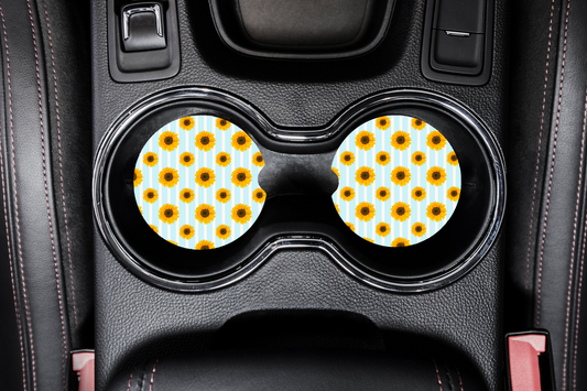 Car Coasters - Sunflowers