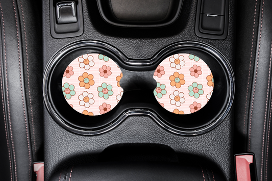 Car Coasters - Flowers