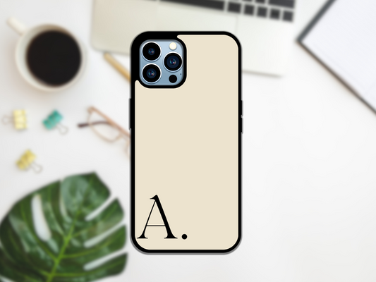 Iphone Case - Beige Initials