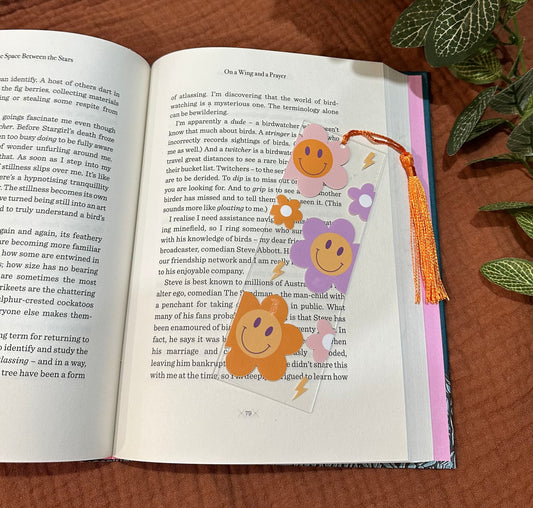 Bookmark - Smiley Flowers